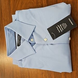 Nordstrom Tech-Smart, Traditional Fit Dress Shirt, Blue, NWT